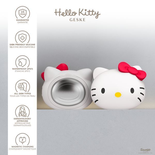 Ультразвуковая маска тепло и холод GESKE Sonic Warm&Cool Mask 8в1 в форме головы by Hello Kitty HB0596 фото