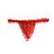Набір Intt BRAZILIAN PANTY RED: трусики на резинці S-XL з перлинним кільцем + полунична змазка SO7128 фото 2