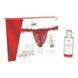Набір Intt BRAZILIAN PANTY RED: трусики на резинці S-XL з перлинним кільцем + полунична змазка SO7128 фото 1