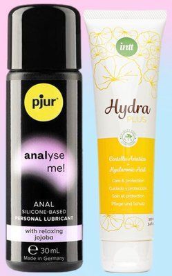 Набір лубрикантів pjur analyse me! Relaxing jojoba silicone 30 мл + Intt Hydra Plus (100 мл) LB655 фото