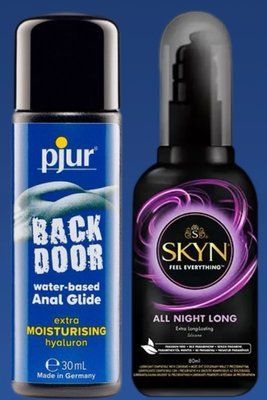 Набір лубрикантів pjur backdoor Comfort water glide 30 мл + Skyn All Night Long 80 мл LB307 фото