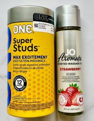 Набор 12 шт ONE Super Studs + System JO Aromatix Strawberry 120 мл SOS1698 фото