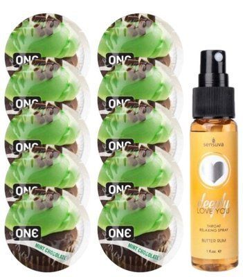 Комплект ONE Mint Chocolate 10 шт + Sensuva Deeply Love You Butter Rum (29 мл) SOS13869 фото
