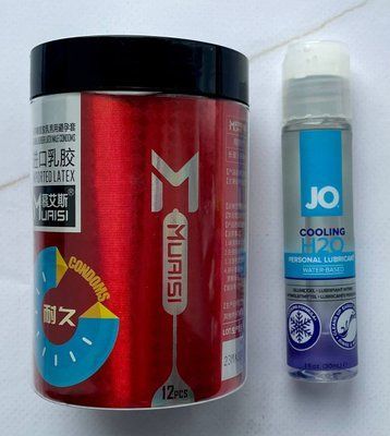 Комплект Muaisi 002 RED 12 шт - Лубрикант System JO H2O COOLING (30 мл) SOS2798 фото