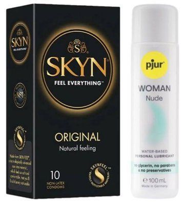 Комплект SKYN Original 10 шт + Pjur Woman Nude 100 мл SOS13218 фото