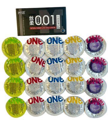 Набор из 30 шт - ONE Super Studs, Classic Select, Extreme Ribs, Glowing Pleasures, Flavor Waves и MUAISI Black SOS1352 фото