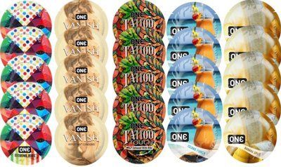 Набір з 25 шт One Extreme ribs + ONE 𝐕𝐀𝐍𝐈𝐒𝐇 + ONE Tattoo Touch + ONE Island Punch + ONE Banana Split SOS8246 фото