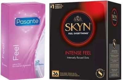 Набор с Skyn Intense feel 36 штук + Pasante Sensitive Feel (12 шт) SOS8049 фото