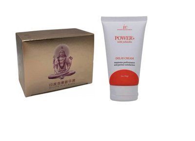 OLO Gold Budda 10 шт.+ Потужний крем-пролонгатор Doc Johnson Power+with Yohimbe Delay Cream For Men, 56 г SOS6598 фото