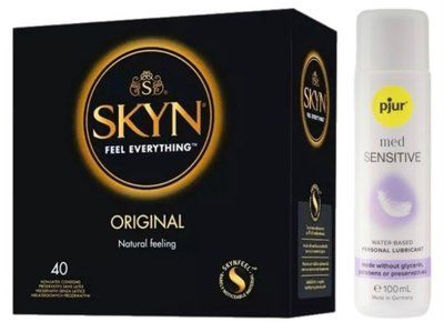 SKYN Original 40 шт + pjur MED Sensitive Glide 100 мл SOS13368 фото
