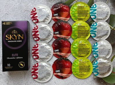 Набір 26 штук Skyn Elite + ONE Extreme Ribs, Pleasure Plus, Flavor Waves, Glowing Pleasures SOS2299 фото