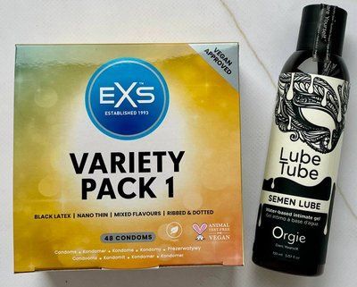 Набір EXS Mixed Variety Pack 1, 48 шт - Лубрикант SEMEN LUBE, 150 мл Orgie SOS3199 фото