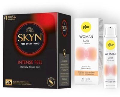 Skyn Intense feel 36 штук + pjur Woman Lust Intense 15 мл SOS6802 фото