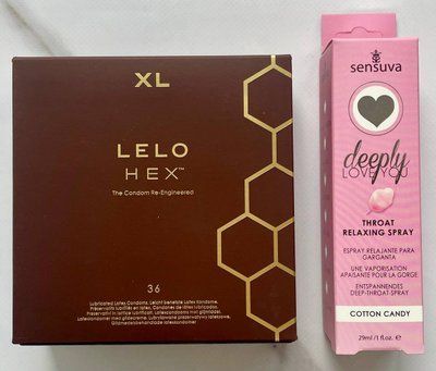 Комплект LELO HEX Respect XL 36 шт - Спрей Sensuva Deeply Love You Cotton Candy (29 мл) SOS2899 фото