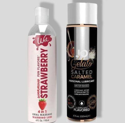 Wet Oral Play Strawberry (118 мл) + JO GELATO Salted Caramel (120 мл) LB855 фото
