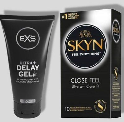 SKYN Close Feel 10 шт + Пролонгатор EXS Delay Gel Ultra 100ml SOS4937 фото