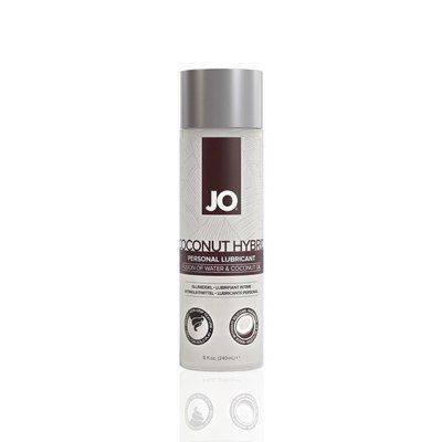 Змазка-крем з кокосовою олією JO Coconut Hybrid ORIGINAL (240 мл) біла SX0720 фото