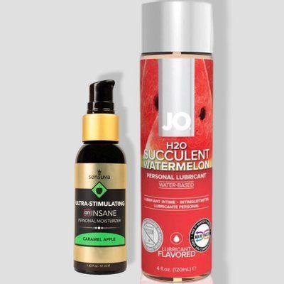 Sensuva Ultra-Stimulating On Insane Caramel Apple (57 мл) + JO Watermelon (120 мл) LB239 фото