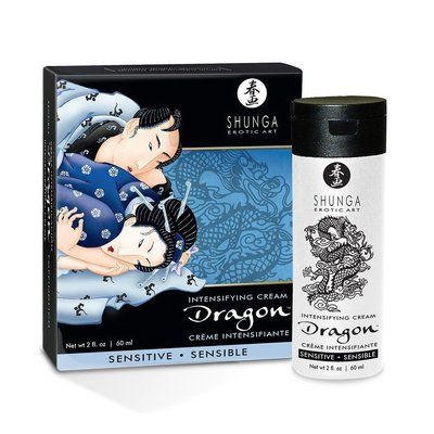 Стимулирующий крем для пар Shunga Dragon Cream SENSITIVE (60 мл) более нежный эффект SO2524 фото
