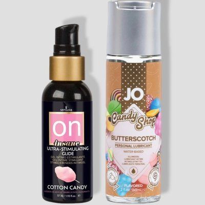 Sensuva Ultra-Stimulating On Insane Cotton Candy (57 мл) + System JO Candy Shop Butterscotch (60 мл) LB119 фото