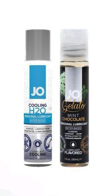 Набір лубрикантів System JO H2O COOLING (30 мл) + System JO Mint Chocolate (30 мл) LB75 фото