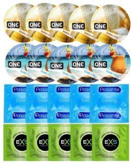 Набор 20 шт ONE Banana Split + ONE Island Punch + Pasante Cooling + EXS Extreme 3-in-1 SOS7203 фото