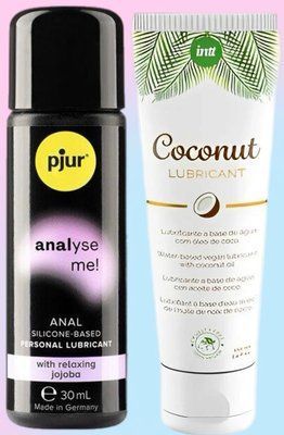 Набір лубрикантів pjur analyse me! Relaxing jojoba silicone 30 мл + Intt Coconut (100 мл) LB656 фото