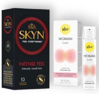 SKYN Intense Feel 10 шт + pjur Woman Lust 15 мл SOS6953 фото