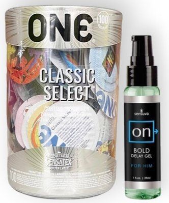 Набор из ONE Classic Select 100 шт + Sensuva - ON Bold (29 мл) SOS8998 фото