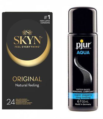 Суперсет SKYN Original 24 шт та Лубрикант Pjur Aqua 30 мл sos115 фото