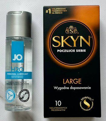 Комплект Skyn Large 10 шт + Лубрикант System JO H2O ORIGINAL (60 мл) SOS3000 фото
