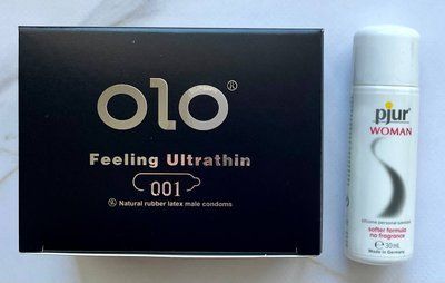 Набір OLO Feeling Ultrathin 001 + Змазка на силіконовій основі pjur Woman 30 мл SOS1950 фото