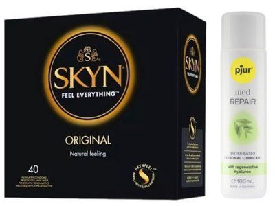 SKYN Original 40 шт + pjur MED Repair Glide 100 мл SOS13369 фото
