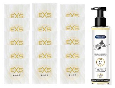 Комплект EXS Pure15 шт + Big Erection Medica Group (150 мл) SOS14872 фото