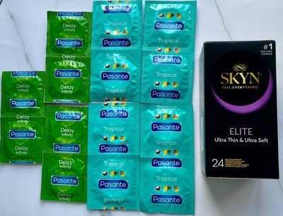 Комплект Skyn Elite 24 шт + Pasante Tropical 8 шт, Delay 6 шт SOS3050 фото