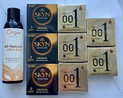 Набір 24 шт OLO Лід і Полум'я 001 + Skyn Original + Лубрикант ALL-NATURAL Ultra Slide 150 мл Orgie SOS3850 фото