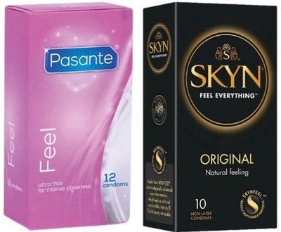 Набор с 10 шт SKYN Original + Pasante Sensitive Feel (12 шт) SOS8050 фото