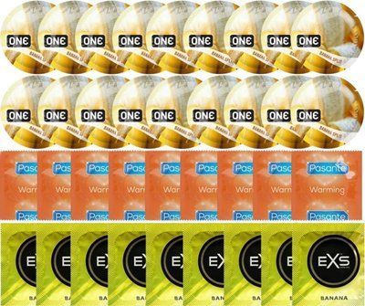 Набір 36 шт ONE Banana Split + Pasante Warming + EXS Banana SOS7701 фото