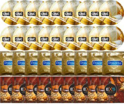 Набір 36 шт ONE Banana Split + Pasante King Size + EXS CRAZY COLA SOS7602 фото