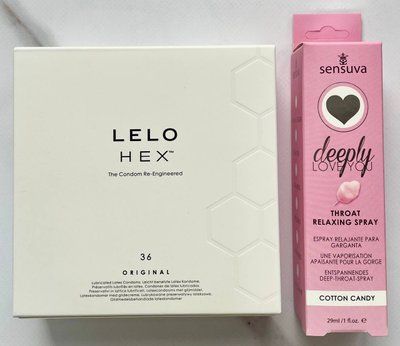 Комплект LELO HEX Original 36 шт - Спрей Sensuva Deeply Love You Cotton Candy (29 мл) SOS2900 фото