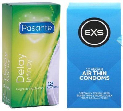 Набір з Pasante Infinity Delay, 12 шт + EXS Air Thin 12 шт SOS8147 фото