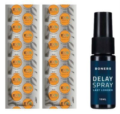 Комплект: EXS Delay 10 шт + Пролонгатор Boners Delay Spray (15 мл) SOS11011 фото