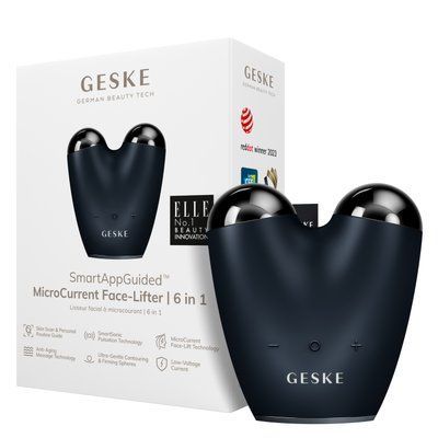 Мікрострумовий підтягувач обличчя GESKE MicroCurrent Face-Lifter 6в1 black HB0135 фото