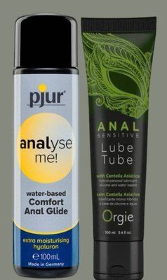 Набір лубрикантів pjur analyse me! Comfort water glide 100 мл + LUBE TUBE SENSITIVE, 100 мл ORGIE LB957 фото