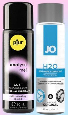 Набір лубрикантів pjur analyse me! Relaxing jojoba silicone 30 мл + System JO H2O ORIGINAL (120 мл) LB657 фото