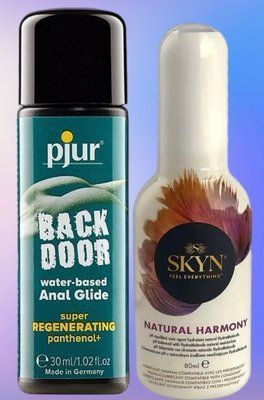 Набір лубрикантів pjur backdoor Regenerating 30 мл + Skyn Natural Harmony 80 мл LB458 фото