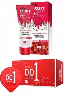 Комплект: OLO розігріваючі 10 штук + Лубрикант SWEET SECRET полуниця 120ml OLO SOS11768 фото