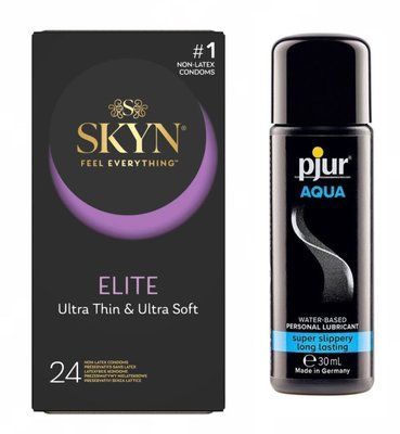 Суперсет Skyn Elite 24 шт та Лубрикант Pjur Aqua 30 мл sos116 фото