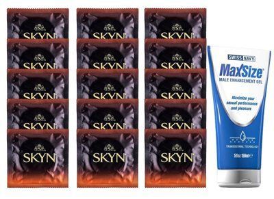 Комплект Skyn Warming 15 шт + Swiss Navy Max Size Cream (150 мл) SOS14472 фото