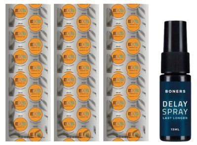 Комплект: EXS Delay 15 шт + Пролонгатор Boners Delay Spray (15 мл) SOS11112 фото